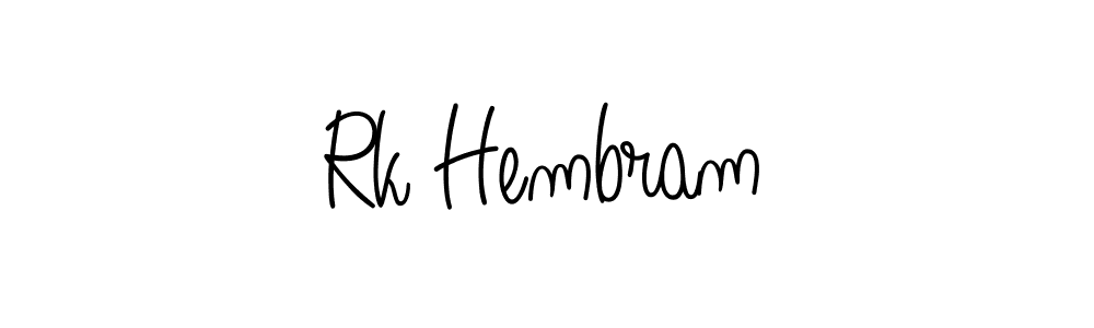 Once you've used our free online signature maker to create your best signature Angelique-Rose-font-FFP style, it's time to enjoy all of the benefits that Rk Hembram name signing documents. Rk Hembram signature style 5 images and pictures png