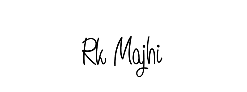 The best way (Angelique-Rose-font-FFP) to make a short signature is to pick only two or three words in your name. The name Rk Majhi include a total of six letters. For converting this name. Rk Majhi signature style 5 images and pictures png