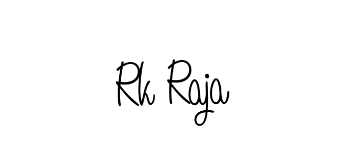 Rk Raja stylish signature style. Best Handwritten Sign (Angelique-Rose-font-FFP) for my name. Handwritten Signature Collection Ideas for my name Rk Raja. Rk Raja signature style 5 images and pictures png