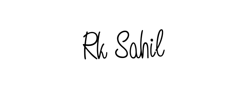 This is the best signature style for the Rk Sahil name. Also you like these signature font (Angelique-Rose-font-FFP). Mix name signature. Rk Sahil signature style 5 images and pictures png