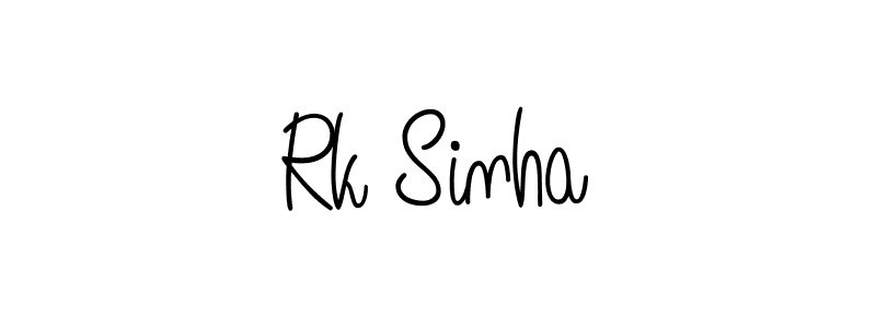 How to make Rk Sinha signature? Angelique-Rose-font-FFP is a professional autograph style. Create handwritten signature for Rk Sinha name. Rk Sinha signature style 5 images and pictures png