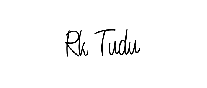 Also we have Rk Tudu name is the best signature style. Create professional handwritten signature collection using Angelique-Rose-font-FFP autograph style. Rk Tudu signature style 5 images and pictures png