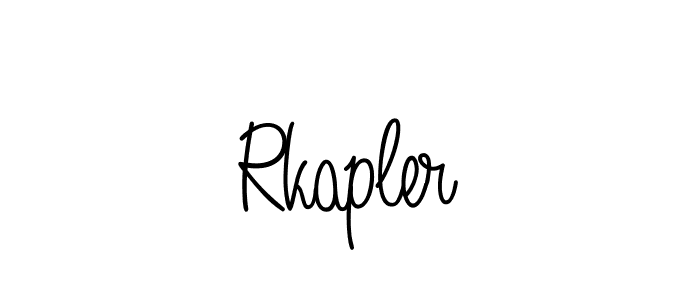 Create a beautiful signature design for name Rkapler. With this signature (Angelique-Rose-font-FFP) fonts, you can make a handwritten signature for free. Rkapler signature style 5 images and pictures png