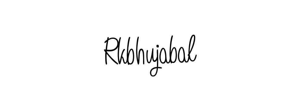 Create a beautiful signature design for name Rkbhujabal. With this signature (Angelique-Rose-font-FFP) fonts, you can make a handwritten signature for free. Rkbhujabal signature style 5 images and pictures png