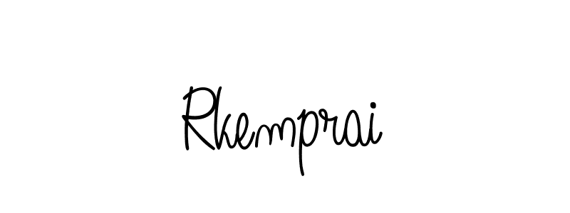 Use a signature maker to create a handwritten signature online. With this signature software, you can design (Angelique-Rose-font-FFP) your own signature for name Rkemprai. Rkemprai signature style 5 images and pictures png