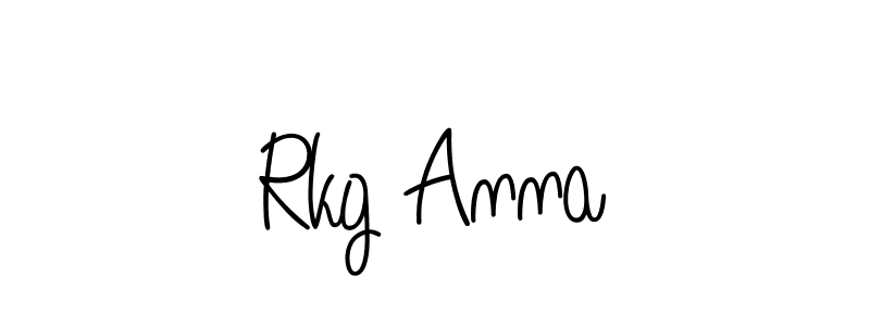You can use this online signature creator to create a handwritten signature for the name Rkg Anna. This is the best online autograph maker. Rkg Anna signature style 5 images and pictures png