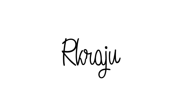 Use a signature maker to create a handwritten signature online. With this signature software, you can design (Angelique-Rose-font-FFP) your own signature for name Rkraju. Rkraju signature style 5 images and pictures png