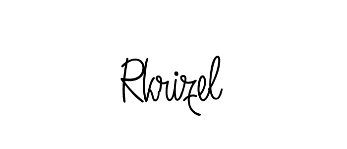 Create a beautiful signature design for name Rkrizel. With this signature (Angelique-Rose-font-FFP) fonts, you can make a handwritten signature for free. Rkrizel signature style 5 images and pictures png