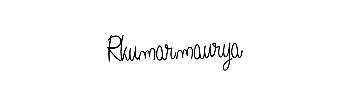 Create a beautiful signature design for name Rkumarmaurya. With this signature (Angelique-Rose-font-FFP) fonts, you can make a handwritten signature for free. Rkumarmaurya signature style 5 images and pictures png