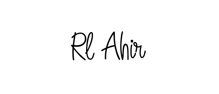 Best and Professional Signature Style for Rl Ahir. Angelique-Rose-font-FFP Best Signature Style Collection. Rl Ahir signature style 5 images and pictures png