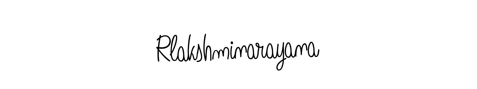 Create a beautiful signature design for name Rlakshminarayana. With this signature (Angelique-Rose-font-FFP) fonts, you can make a handwritten signature for free. Rlakshminarayana signature style 5 images and pictures png