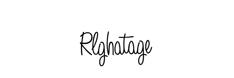 You should practise on your own different ways (Angelique-Rose-font-FFP) to write your name (Rlghatage) in signature. don't let someone else do it for you. Rlghatage signature style 5 images and pictures png
