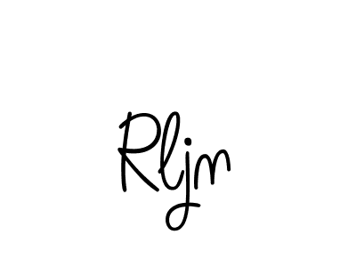 The best way (Angelique-Rose-font-FFP) to make a short signature is to pick only two or three words in your name. The name Rljn include a total of six letters. For converting this name. Rljn signature style 5 images and pictures png