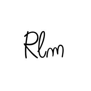 How to make Rlm signature? Angelique-Rose-font-FFP is a professional autograph style. Create handwritten signature for Rlm name. Rlm signature style 5 images and pictures png