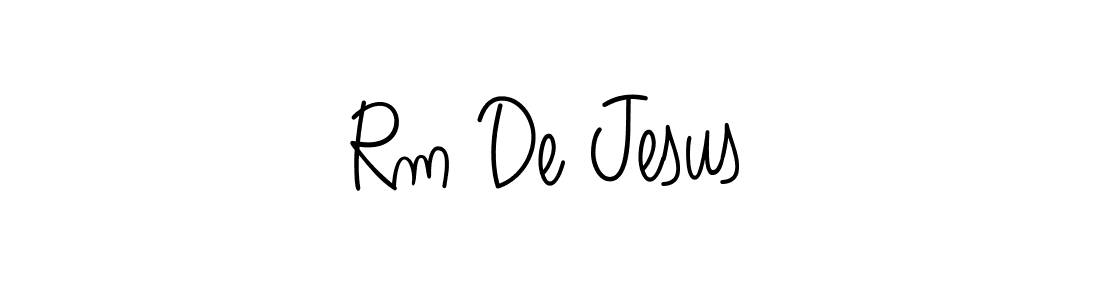 Design your own signature with our free online signature maker. With this signature software, you can create a handwritten (Angelique-Rose-font-FFP) signature for name Rm De Jesus. Rm De Jesus signature style 5 images and pictures png
