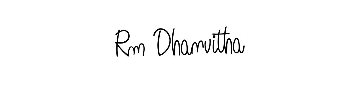 Similarly Angelique-Rose-font-FFP is the best handwritten signature design. Signature creator online .You can use it as an online autograph creator for name Rm Dhanvitha. Rm Dhanvitha signature style 5 images and pictures png