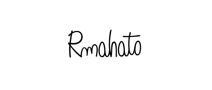 Create a beautiful signature design for name Rmahato. With this signature (Angelique-Rose-font-FFP) fonts, you can make a handwritten signature for free. Rmahato signature style 5 images and pictures png