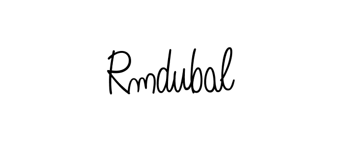 Design your own signature with our free online signature maker. With this signature software, you can create a handwritten (Angelique-Rose-font-FFP) signature for name Rmdubal. Rmdubal signature style 5 images and pictures png