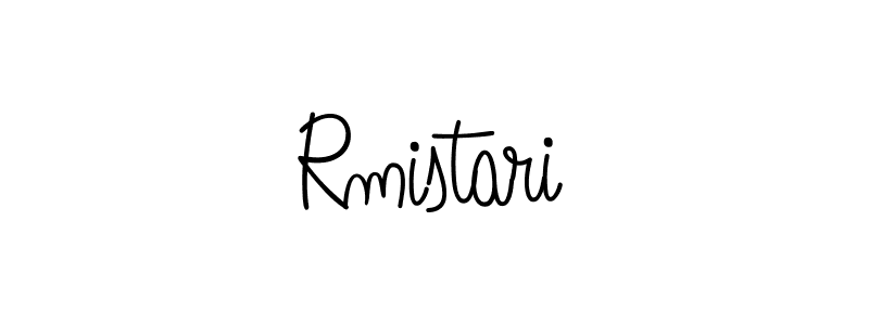 Make a beautiful signature design for name Rmistari. With this signature (Angelique-Rose-font-FFP) style, you can create a handwritten signature for free. Rmistari signature style 5 images and pictures png