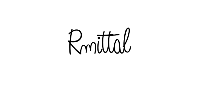 The best way (Angelique-Rose-font-FFP) to make a short signature is to pick only two or three words in your name. The name Rmittal include a total of six letters. For converting this name. Rmittal signature style 5 images and pictures png