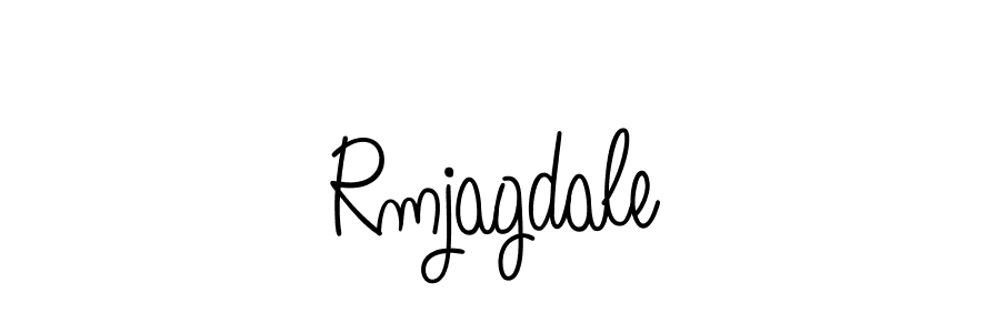 How to make Rmjagdale name signature. Use Angelique-Rose-font-FFP style for creating short signs online. This is the latest handwritten sign. Rmjagdale signature style 5 images and pictures png