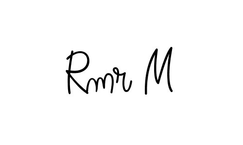 It looks lik you need a new signature style for name Rmr M. Design unique handwritten (Angelique-Rose-font-FFP) signature with our free signature maker in just a few clicks. Rmr M signature style 5 images and pictures png