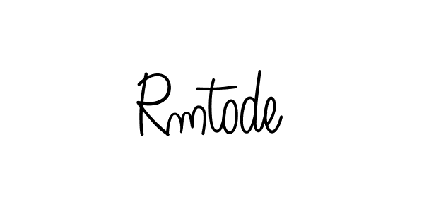 Use a signature maker to create a handwritten signature online. With this signature software, you can design (Angelique-Rose-font-FFP) your own signature for name Rmtode. Rmtode signature style 5 images and pictures png