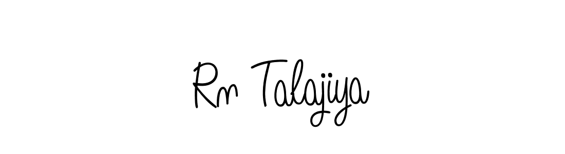 Angelique-Rose-font-FFP is a professional signature style that is perfect for those who want to add a touch of class to their signature. It is also a great choice for those who want to make their signature more unique. Get Rn Talajiya name to fancy signature for free. Rn Talajiya signature style 5 images and pictures png