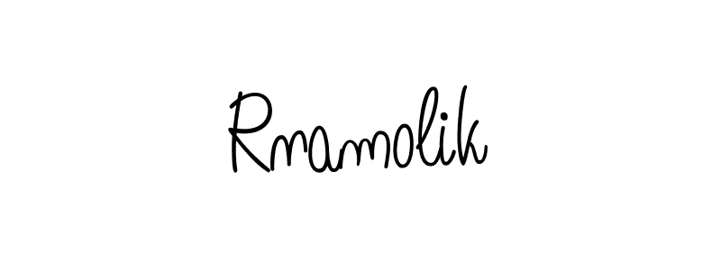 The best way (Angelique-Rose-font-FFP) to make a short signature is to pick only two or three words in your name. The name Rnamolik include a total of six letters. For converting this name. Rnamolik signature style 5 images and pictures png