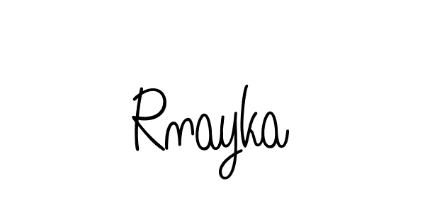 Design your own signature with our free online signature maker. With this signature software, you can create a handwritten (Angelique-Rose-font-FFP) signature for name Rnayka. Rnayka signature style 5 images and pictures png