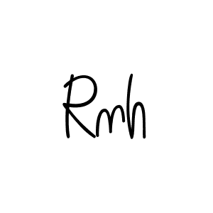 Create a beautiful signature design for name Rnh. With this signature (Angelique-Rose-font-FFP) fonts, you can make a handwritten signature for free. Rnh signature style 5 images and pictures png