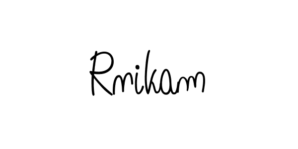 if you are searching for the best signature style for your name Rnikam. so please give up your signature search. here we have designed multiple signature styles  using Angelique-Rose-font-FFP. Rnikam signature style 5 images and pictures png