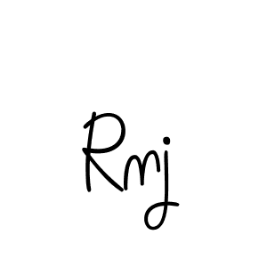 How to make Rnj name signature. Use Angelique-Rose-font-FFP style for creating short signs online. This is the latest handwritten sign. Rnj signature style 5 images and pictures png