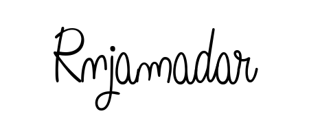 Transform the name Rnjamadar into a signature masterpiece using Angelique-Rose-font-FFP font. Ideal for photographers, artists, and creators looking for watermarks. Rnjamadar signature style 5 images and pictures png
