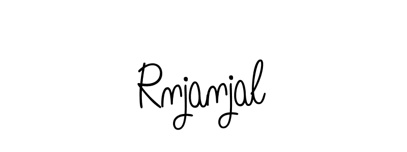 Also we have Rnjanjal name is the best signature style. Create professional handwritten signature collection using Angelique-Rose-font-FFP autograph style. Rnjanjal signature style 5 images and pictures png