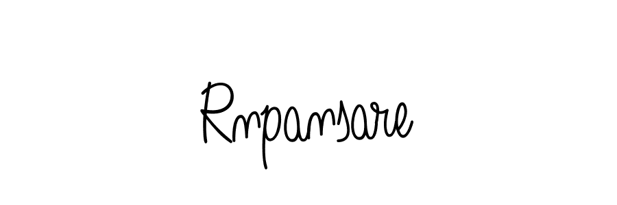Design your own signature with our free online signature maker. With this signature software, you can create a handwritten (Angelique-Rose-font-FFP) signature for name Rnpansare. Rnpansare signature style 5 images and pictures png