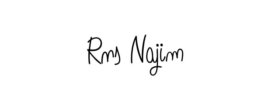 Once you've used our free online signature maker to create your best signature Angelique-Rose-font-FFP style, it's time to enjoy all of the benefits that Rns Najim name signing documents. Rns Najim signature style 5 images and pictures png