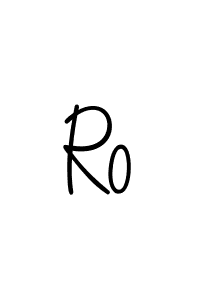 Create a beautiful signature design for name Ro. With this signature (Angelique-Rose-font-FFP) fonts, you can make a handwritten signature for free. Ro signature style 5 images and pictures png