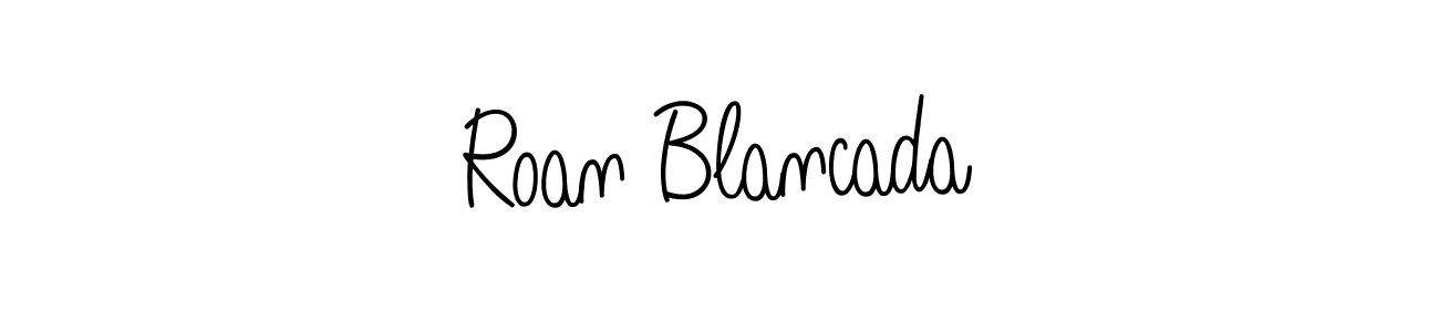 You can use this online signature creator to create a handwritten signature for the name Roan Blancada. This is the best online autograph maker. Roan Blancada signature style 5 images and pictures png
