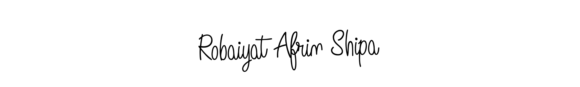 Make a beautiful signature design for name Robaiyat Afrin Shipa. With this signature (Angelique-Rose-font-FFP) style, you can create a handwritten signature for free. Robaiyat Afrin Shipa signature style 5 images and pictures png