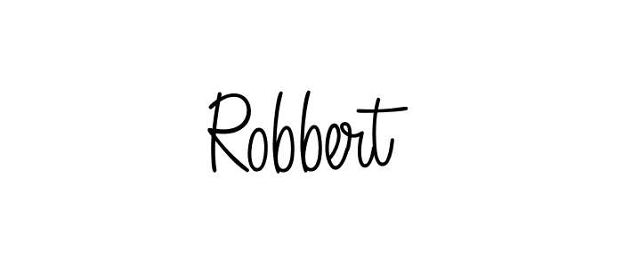 Use a signature maker to create a handwritten signature online. With this signature software, you can design (Angelique-Rose-font-FFP) your own signature for name Robbert. Robbert signature style 5 images and pictures png