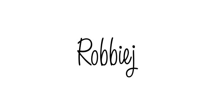 Once you've used our free online signature maker to create your best signature Angelique-Rose-font-FFP style, it's time to enjoy all of the benefits that Robbiej name signing documents. Robbiej signature style 5 images and pictures png