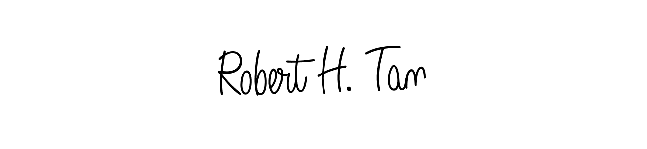 Design your own signature with our free online signature maker. With this signature software, you can create a handwritten (Angelique-Rose-font-FFP) signature for name Robert H. Tan. Robert H. Tan signature style 5 images and pictures png