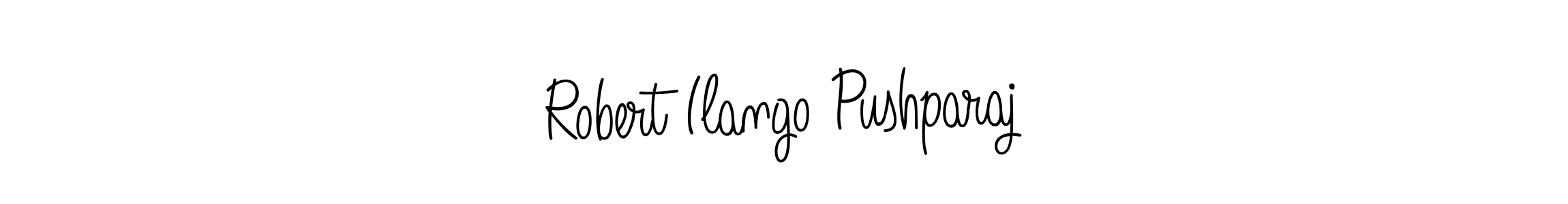 How to make Robert Ilango Pushparaj name signature. Use Angelique-Rose-font-FFP style for creating short signs online. This is the latest handwritten sign. Robert Ilango Pushparaj signature style 5 images and pictures png