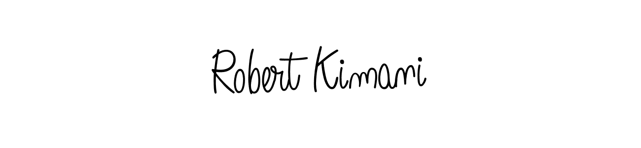 You should practise on your own different ways (Angelique-Rose-font-FFP) to write your name (Robert Kimani) in signature. don't let someone else do it for you. Robert Kimani signature style 5 images and pictures png