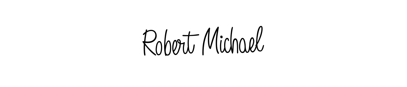 How to Draw Robert Michael signature style? Angelique-Rose-font-FFP is a latest design signature styles for name Robert Michael. Robert Michael signature style 5 images and pictures png
