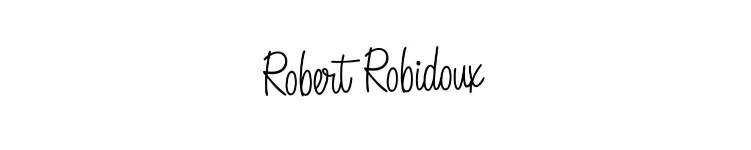 Use a signature maker to create a handwritten signature online. With this signature software, you can design (Angelique-Rose-font-FFP) your own signature for name Robert Robidoux. Robert Robidoux signature style 5 images and pictures png