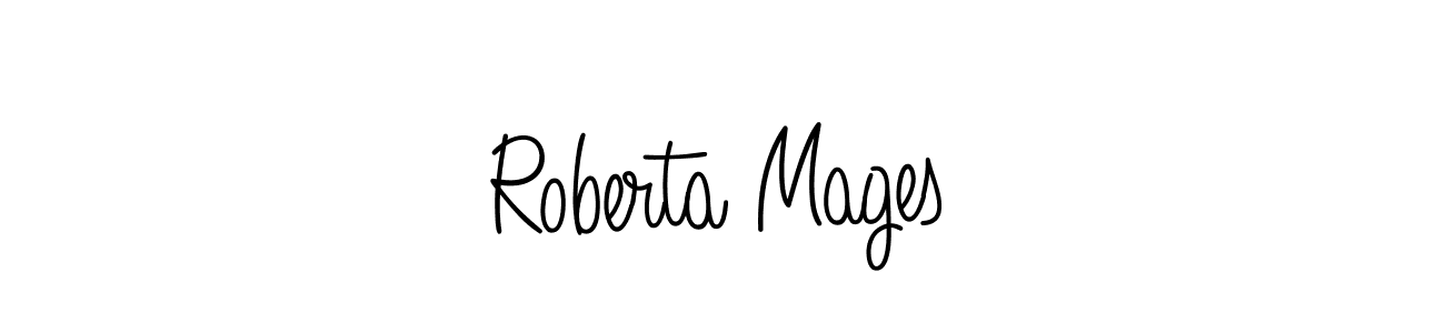 Check out images of Autograph of Roberta Mages name. Actor Roberta Mages Signature Style. Angelique-Rose-font-FFP is a professional sign style online. Roberta Mages signature style 5 images and pictures png