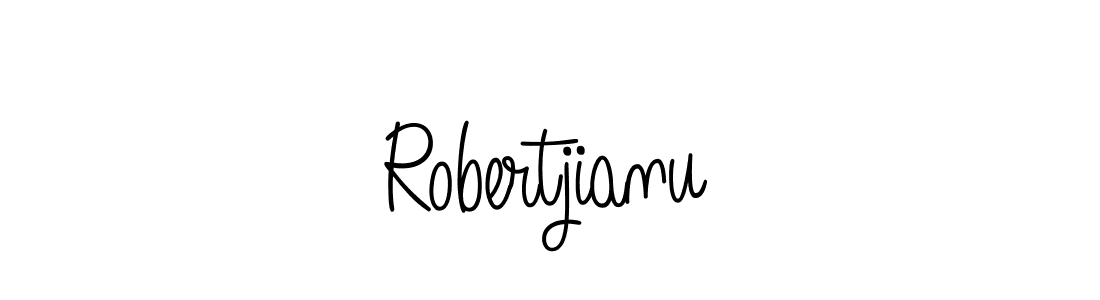 Create a beautiful signature design for name Robertjianu. With this signature (Angelique-Rose-font-FFP) fonts, you can make a handwritten signature for free. Robertjianu signature style 5 images and pictures png