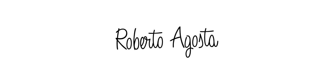 Create a beautiful signature design for name Roberto Agosta. With this signature (Angelique-Rose-font-FFP) fonts, you can make a handwritten signature for free. Roberto Agosta signature style 5 images and pictures png